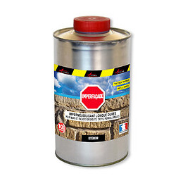 Hydrofuge Façade Imperméabilisant Pour Mur Pierre Brique Enduit Crépi - Imperfacade - Liquide- Transparent - 0.75 L (jusqu A