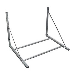 Porte-pneus Pliable Acier Galvanisé Argenté -