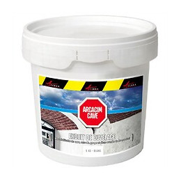 Enduit Hydrofuge D'étanchéité Mur Humide Cave Garage Sous-sol Enterré Base Mortier Ciment Intérieur  Arcacim Cave - Blanc 