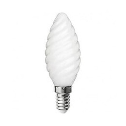 Ampoule Led-s19 Filament Flamme Opaque Torsadée Ca35 - E14 - 4w - 4 000k - 425lm