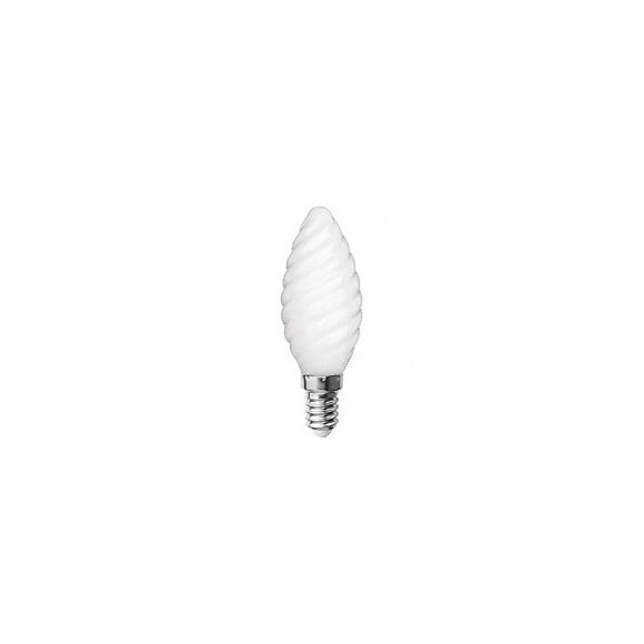 Ampoule Led-s19 Filament Flamme Opaque Torsadée Ca35 - E14 - 4w - 4 000k - 425lm