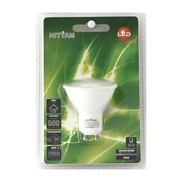 Led Blister 1 Ampoule Spot Gu10 6w 500 Lumens 2.8w