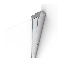 Paroi Porte De Douche A Double Portes Pivotantes - 90x200cm - Profile Chrome - Verre 6mm