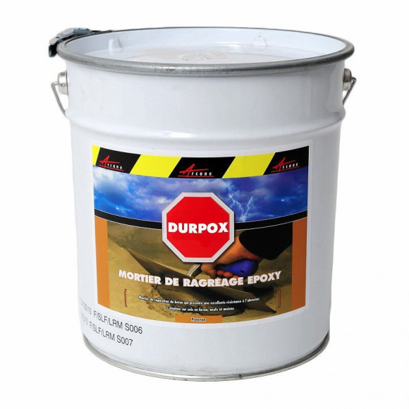 Mortier Epoxy De Ragreage Reparation Beton Bouchage Trous Nid De Poule Rattrapage De Niveau Durpox - Gris - 5 Kg - Arcane Indus