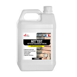 Nettoyant Flash Pour Toiture Tuile, Béton, Ardoise, Terre Cuite Action Ultra Rapide - Transparent - 5 L - Arcane Industries