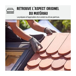 Fongicide Antimousse Concentré Pour Toiture - Élimine Aussi Algues Et Lichens - Anti-dépôt Vert Toiture - Liquide- Transpar