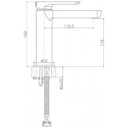 Addict Mitigeur Lavabo Bas Chromé