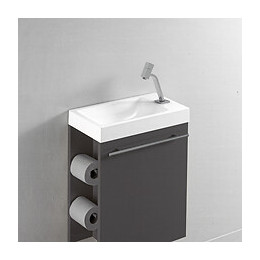 Curve Robinet Lave Mains Chromé Eau Froide