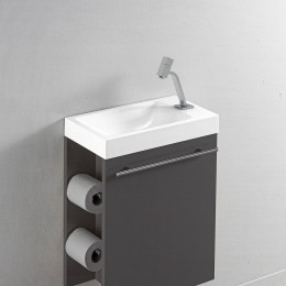 Curve Robinet Lave Mains Chromé Eau Froide