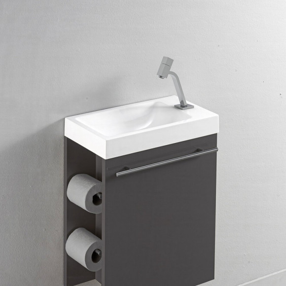 Curve Robinet Lave Mains Chromé Eau Froide