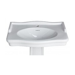 Lavabo Colonne Époque Rétro Blanc