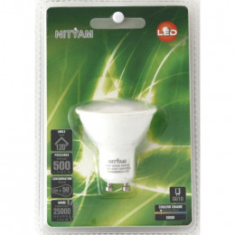 Led Blister 1 Ampoule Spot Gu10 6w 500 Lumens 2.8w