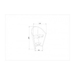 Baignoire Îlot Rétro Charly Noire Et Blanche Avec Pieds Chromé Conique