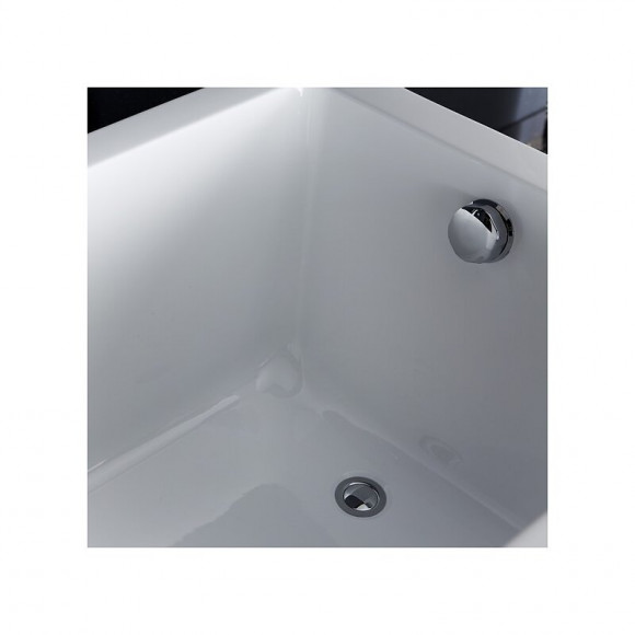 Baignoire Îlot 180x80 Blanche Rectangulaire