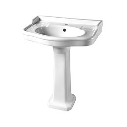 Lavabo Colonne Style Antique Blanc