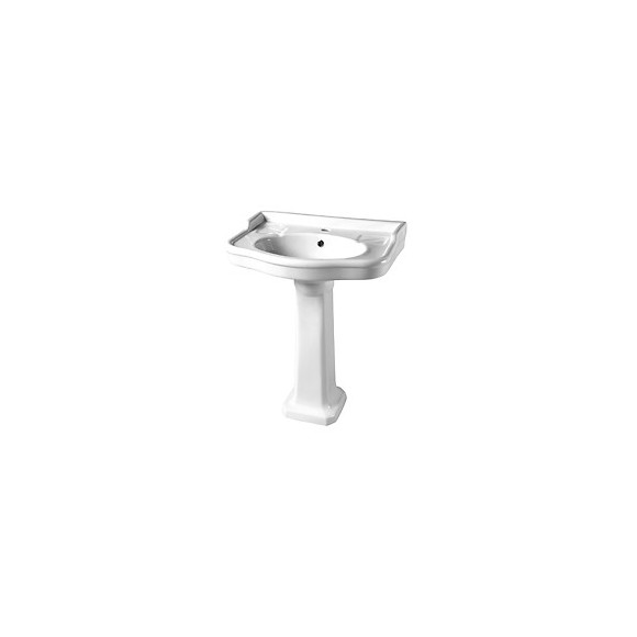 Lavabo Colonne Style Antique Blanc