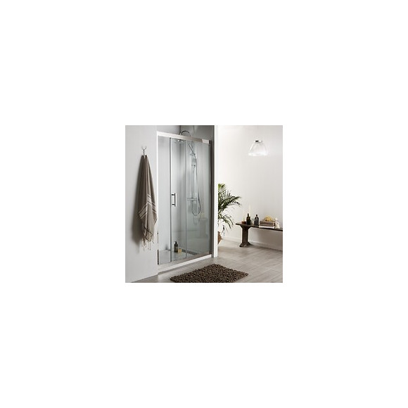 Porte De Douche Coulissante 'denis' 120x195 En Inox