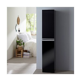 Meuble Colonne À Poser Noir Hauteur 180 Cm - Dynamic