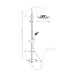 Onéo Colonne De Douche Chromée Avec Thermostatique
