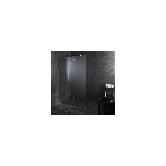 Paroi De Douche Fixe 120x195 Cm Tout Inox Haute Qualité
