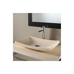 Vasque À Poser En Pierre Naturelle Beige Égyptien De Caractère