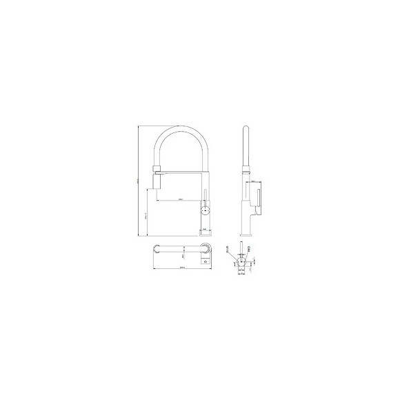 Magneto Mitigeur Évier À Douchette Chrome
