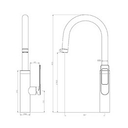 Express Mitigeur Évier Chromé À Douchette