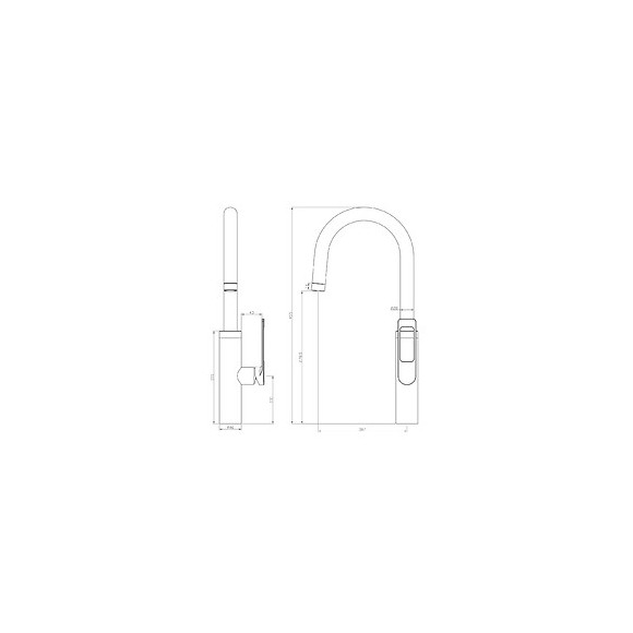 Express Mitigeur Évier Chromé À Douchette