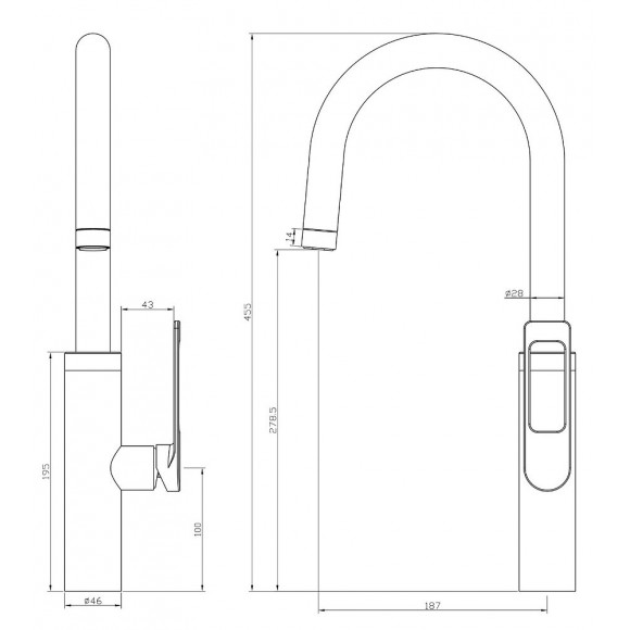 Express Mitigeur Évier Chromé À Douchette