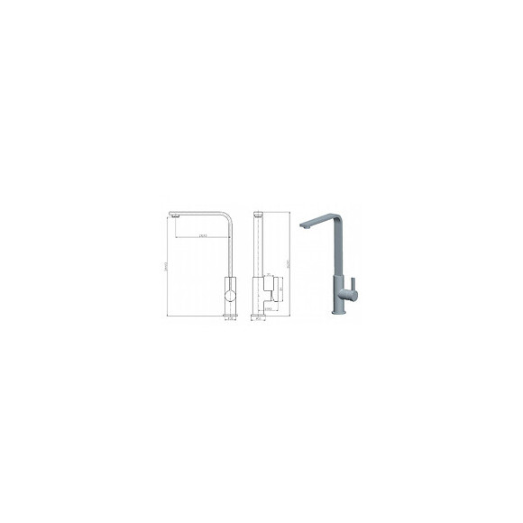 Mitigeur De Cuisine Chromé Slam