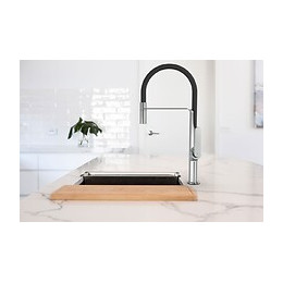 Hideno Mitigeur Évier À Douchette Chrome