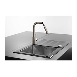 Kiwo Mitigeur Évier À Douchette Façon Inox