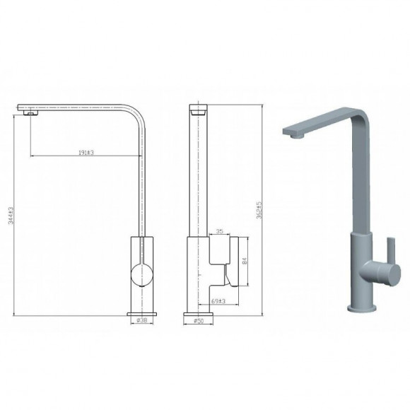 Mitigeur De Cuisine Chromé Slam