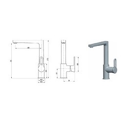 Tanisse Mitigeur Évier Chromé