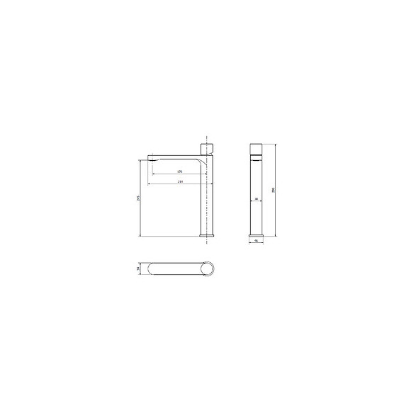 Essenera Mitigeur Lavabo Haut Noir Et Bois