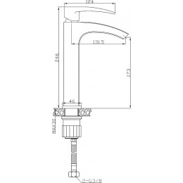 Emocion Mitigeur Lavabo Haut Chromé