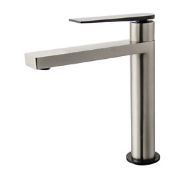 Allure Mitigeur Lavabo Haut Façon Inox Et Noir