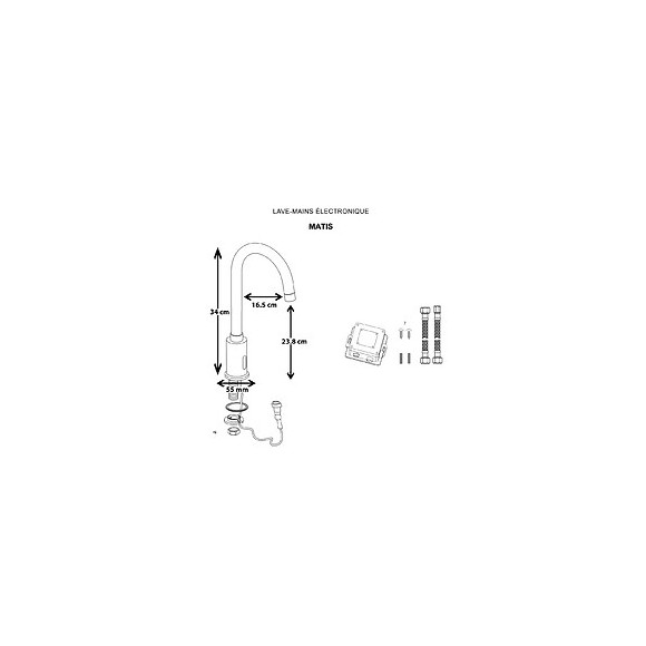 Matis Robinet Lavemains Infrarouge Chromé