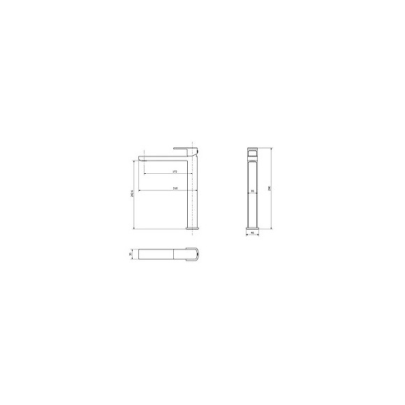 Essemarmo Lavabo Haut Chrome Et Blanc Façon Marbre