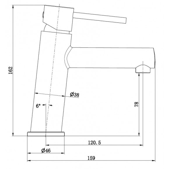 Picolo Mitigeur Lave Mains Chrome Eau Chaude Et Froide