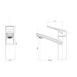 Sydney Mitigeur Lavabo Chromé
