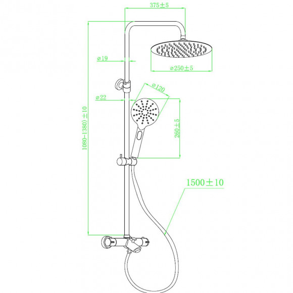 New Oneo Colonne Bain Et Douche Avec Thermostatique Chrome