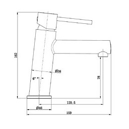 Picolo Mitigeur Lave Mains Chrome Et Cuivre Eau Chaude Et Froide