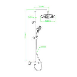 Goia Colonne De Douche Chrome Avec Thermostatique