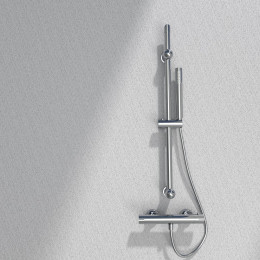 Una Ensemble De Douche Chromé 3 Pièces