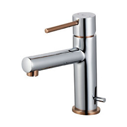 Picolo Mitigeur Lave Mains Chrome Et Cuivre Eau Chaude Et Froide