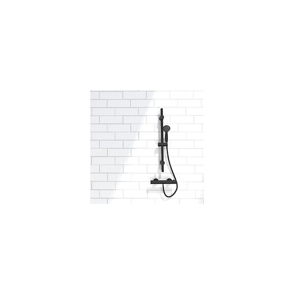 Color Ensemble De Douche Noir 3 Pièces