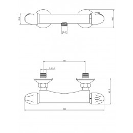 Simpli Mitigeur Douche Thermostatique Chromé