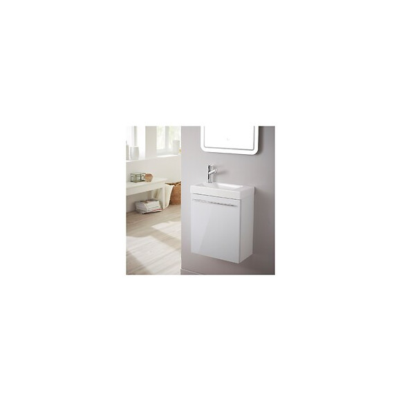 Meuble Lave-mains Design Blanc Laqué Pour Wc
