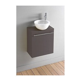 Meuble Lave-mains Complet Couleur Taupe Avec Bol En Céramique